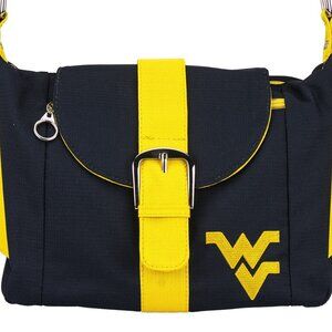 WVU Mountaineers Crossbody Bag Tote West Virginia University Blue & Gold NWT